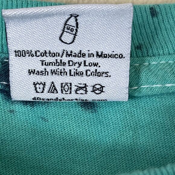 40s & Shorties T-Shirt Mens Medium Green Bad Decisions Good Times Worldwide - Picture 7 of 10